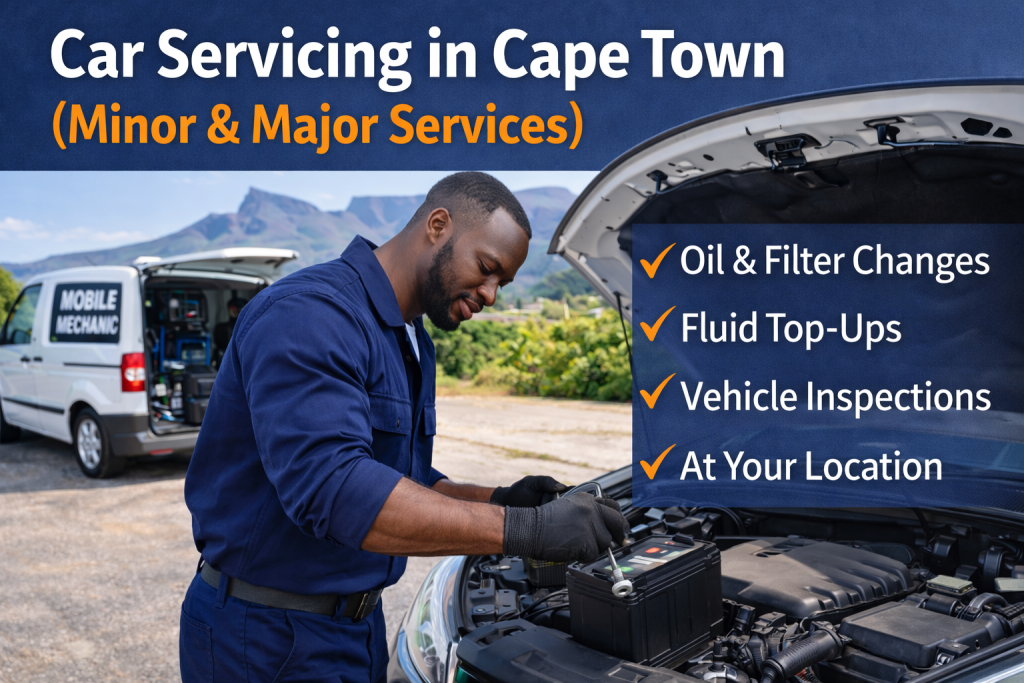Car servicing in Cape Town minor and major mobile service